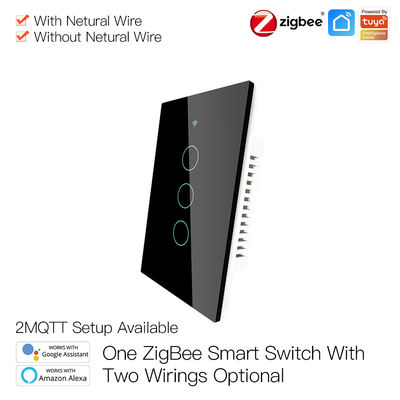 Kein neutraler Draht kein intelligenter Wifi Wand-Schalter Kondensator Zigbee 3,0 mit Fernbedienung