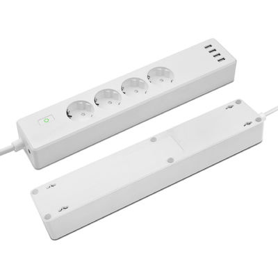 Macht-Streifen 4 Sockel-Stecker 4 EU Smart Wifi Sprachsteuerung USBs Tuya mit Alexa Google Home