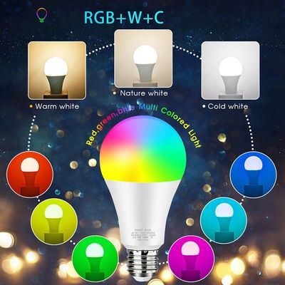 Birnen-Arbeiten Dimmable E26 Smart WiFi LED mit Alexa Google Home 2700K-6500K RGBWW
