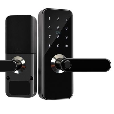 Türschloss-Keyless Eingangstür-Verschluss inländisches Wertpapier-Fingerabdruck-Smarts Wifi mit Tastatur IC-Karte für