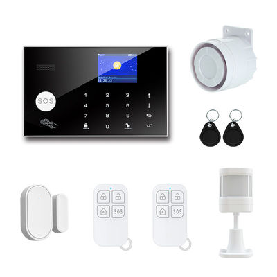 Warnungs-Smart Home-Sicherheits-Kit Withs LED 4G/3G G/M Selbstskala des Eingangstür mit Fliegengitter-Sensor-SMS/Calling