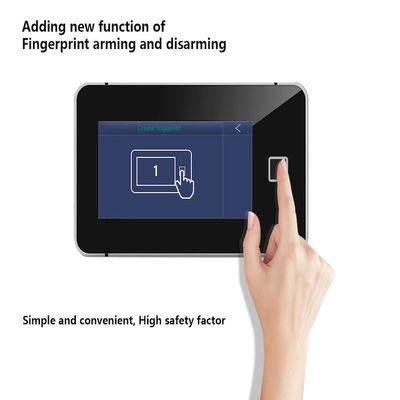 Fingerabdruck Touch Screen Stimmen-LCD WiFi G/M SIM Smart Home Security Full, der Warnungssystem freisetzt