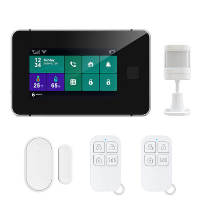 Fingerabdruck Touch Screen Stimmen-LCD WiFi G/M SIM Smart Home Security Full, der Warnungssystem freisetzt